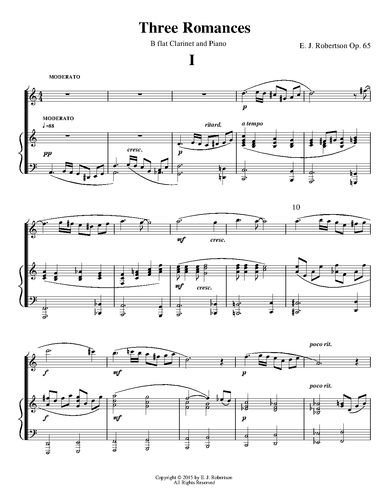 3 Romances for and Piano, Op.65 (Robertson, Ernest John) IMSLP