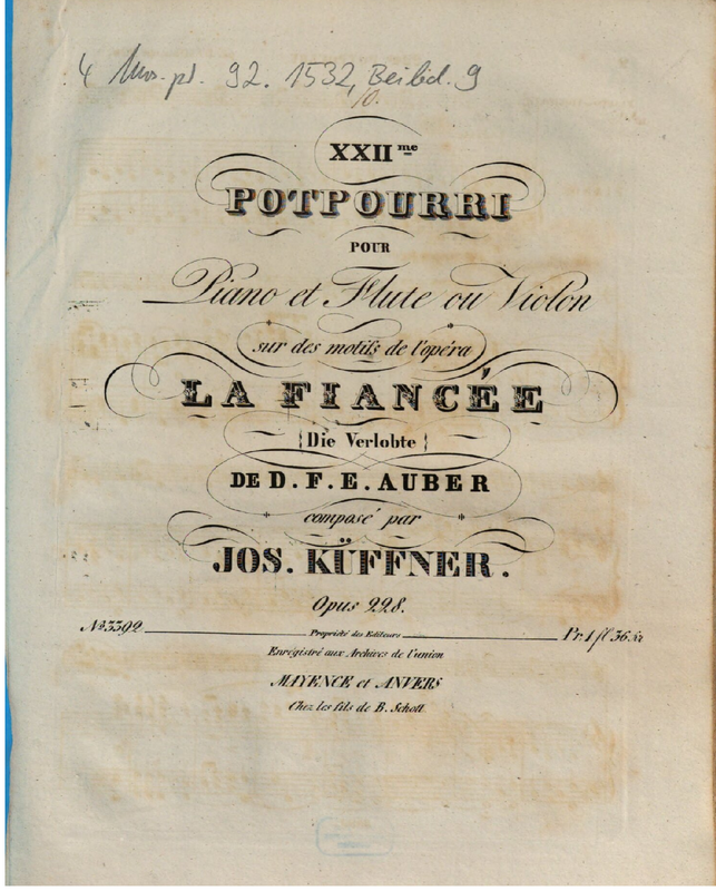 Potpourri for Flute or Violin and Piano No.22