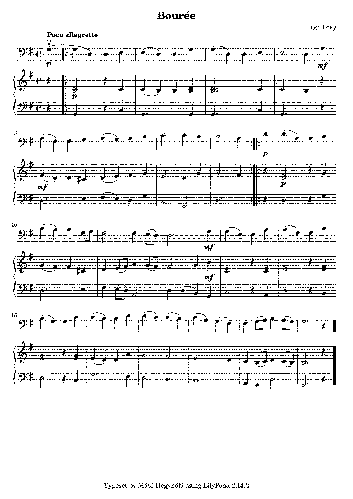 Bourée (Losy, Gr.) - IMSLP