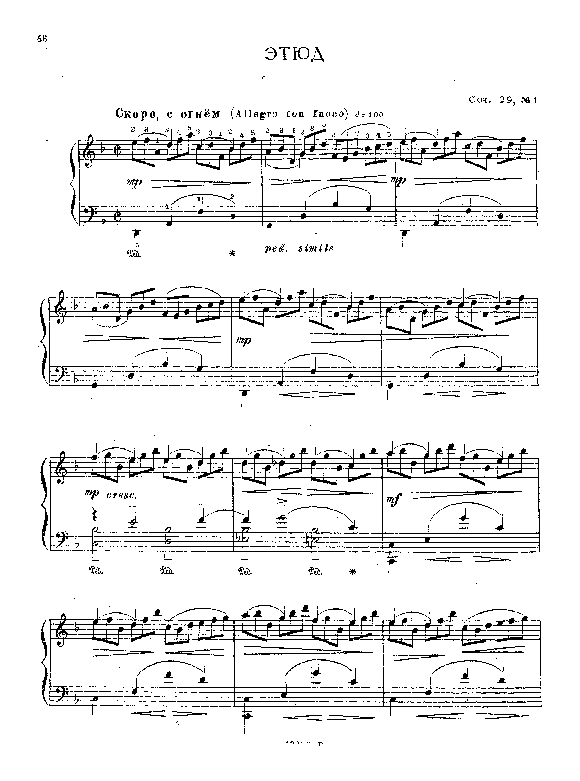 2 Etudes for Piano, Op.29 (Blumenfeld, Felix) IMSLP