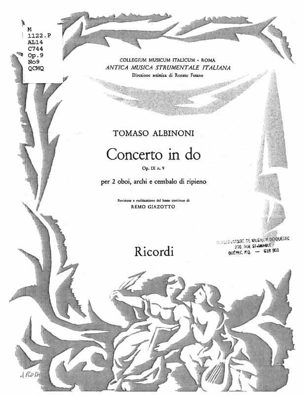 Concerto for 2 Oboes in C major