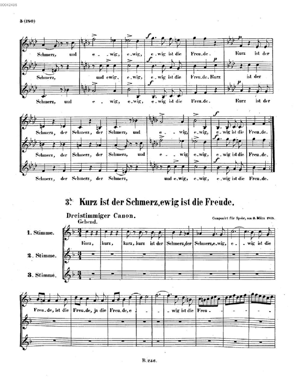 Kurz ist der Schmerz, und ewig ist die Freude, WoO 166