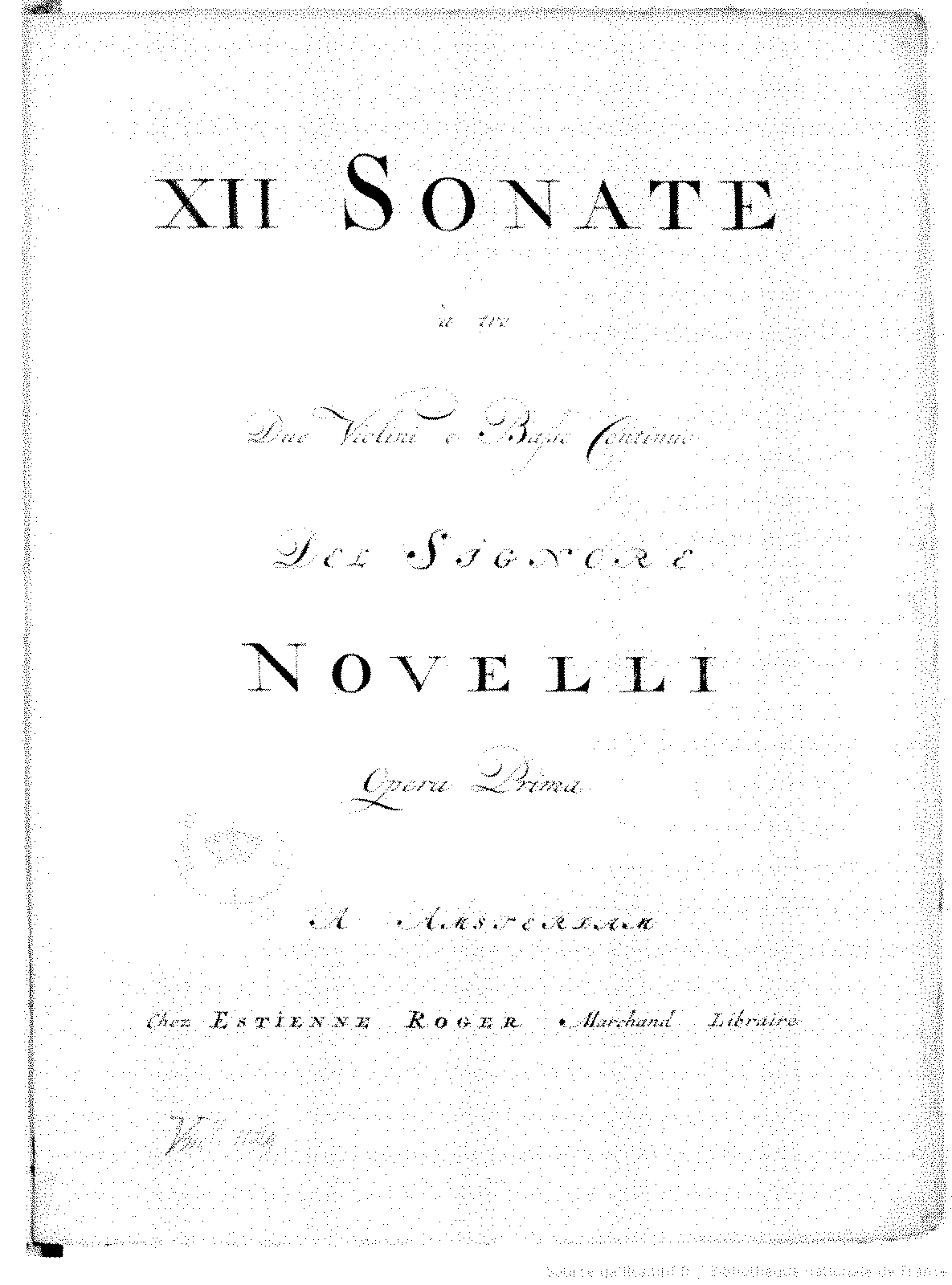 12 Trio Sonatas, Op.1 (Novell, Matthew) - IMSLP