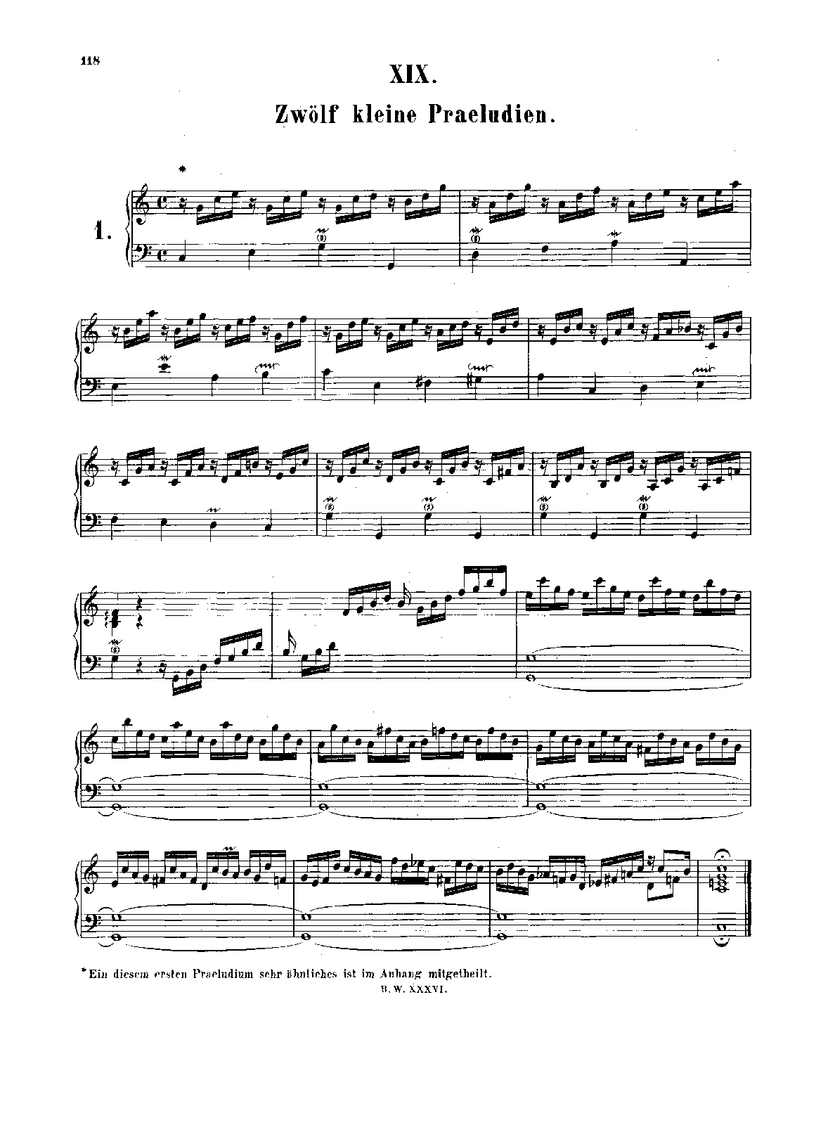 9 Kleine Präludien aus dem Klavierbüchlein für Wilhelm Friedemann Bach