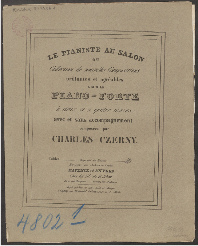 2 Rondinos Brillantes on Themes from Auber's 'L'Ambassadrice'