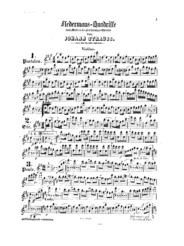 Fledermaus-Quadrille