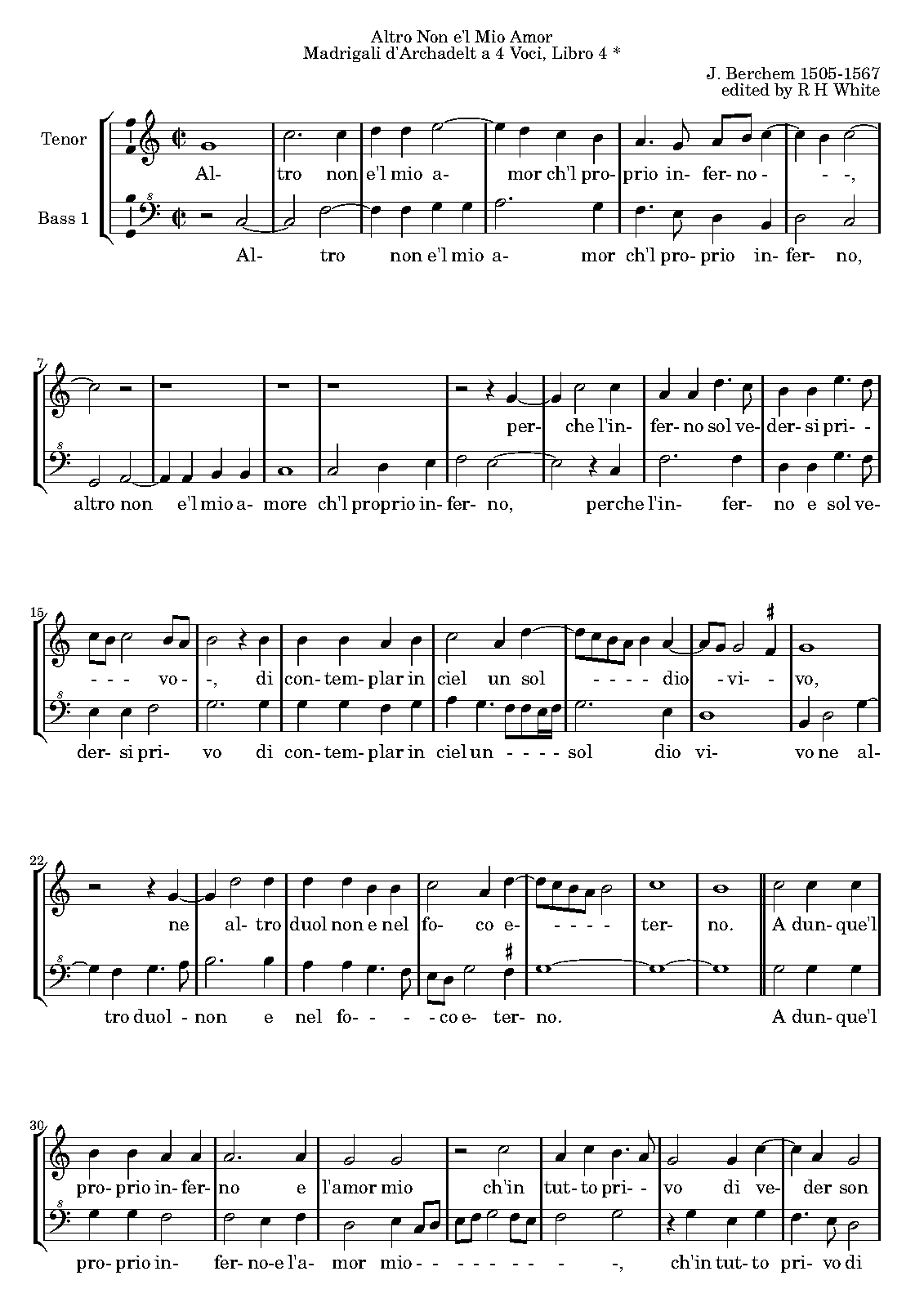 Altro non e'l mio amor (Berchem, Jacquet de) IMSLP