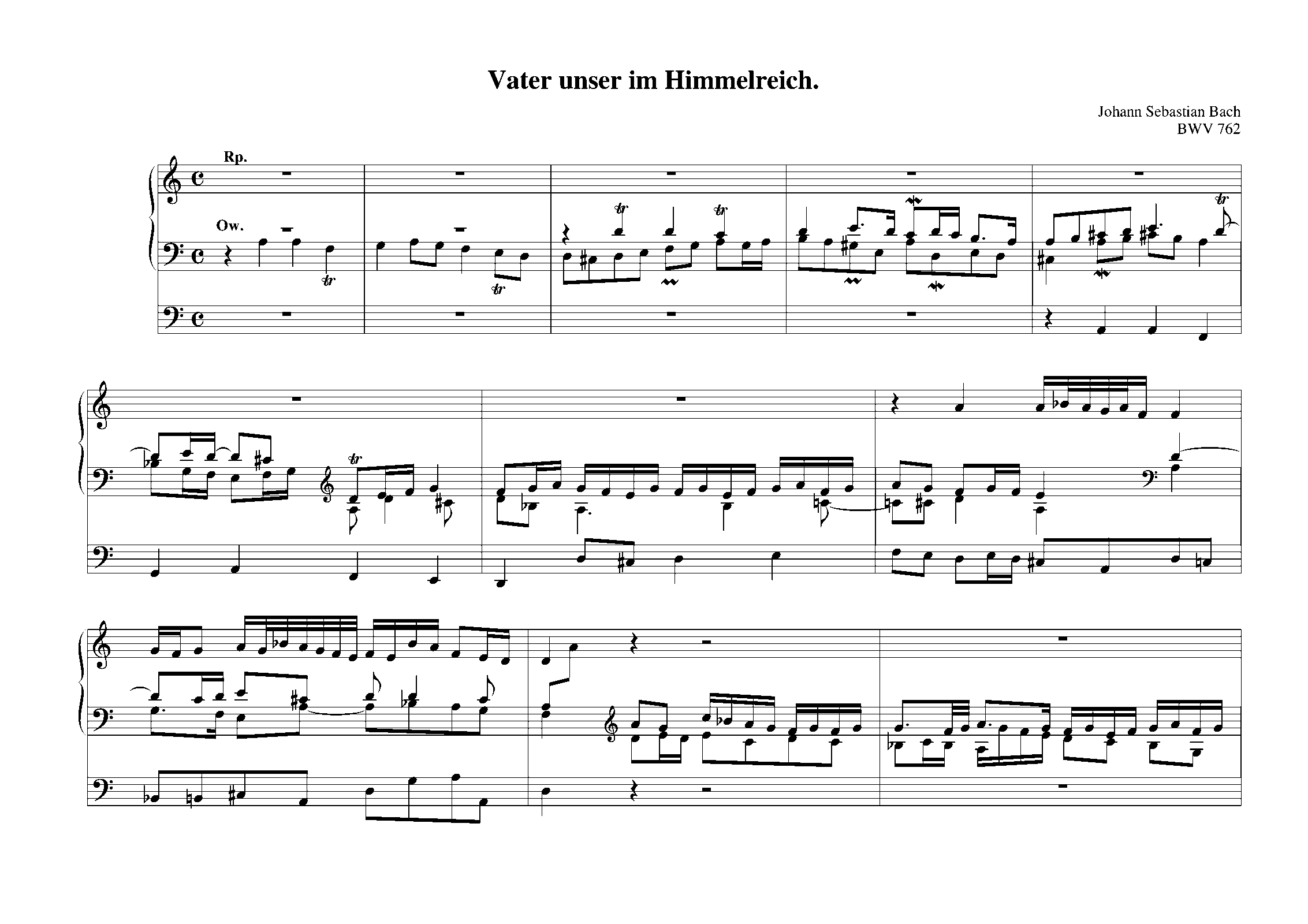 Vater unser im Himmelreich BWV 762 (Bach Johann Sebastian) IMSLP Vater unser im Himmelreich BWV 762 (Bach Johann Sebastian) IMSLP