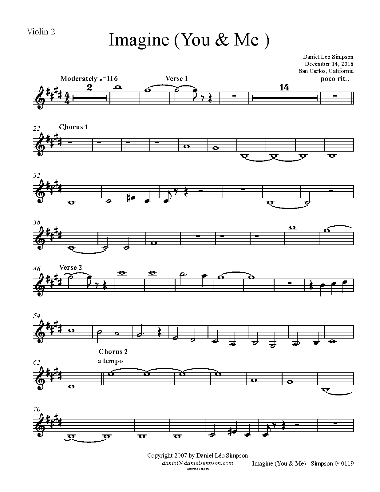 File:PMLP913153-Imagine You and Me-122618 - Violin 2.pdf