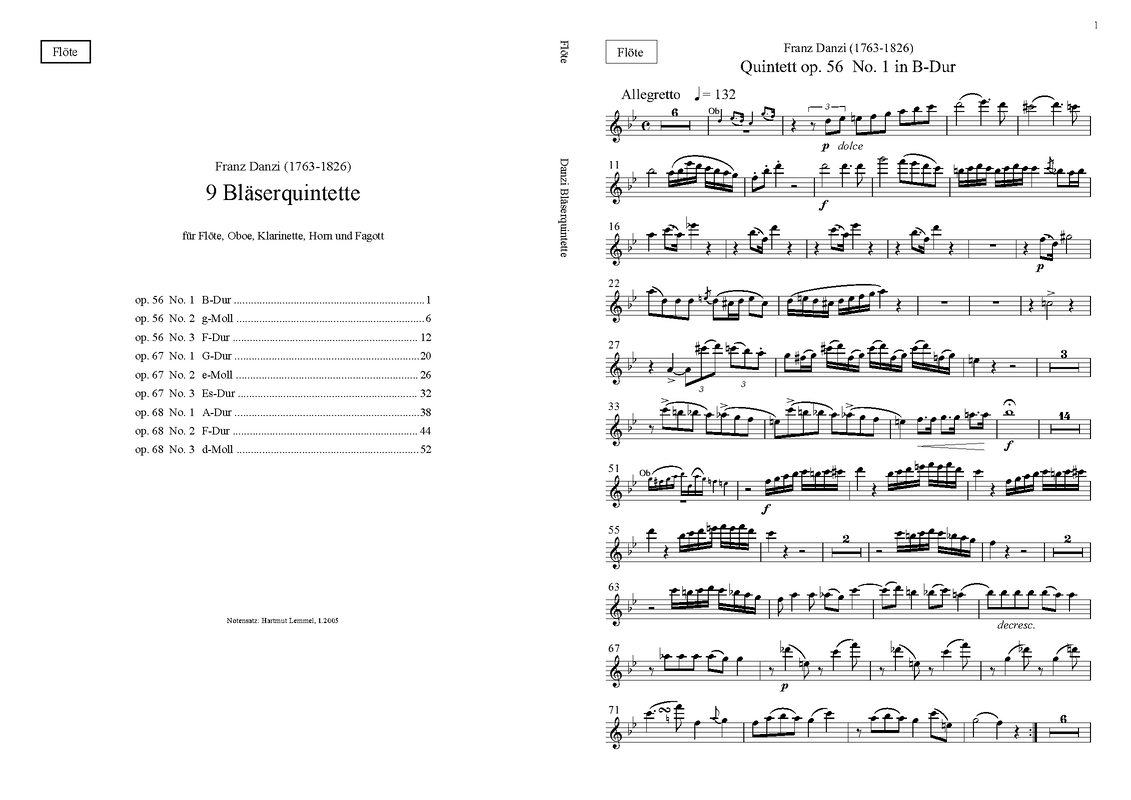 Wind Quintets Opp.56, 67, 68 (Danzi, Franz) IMSLP