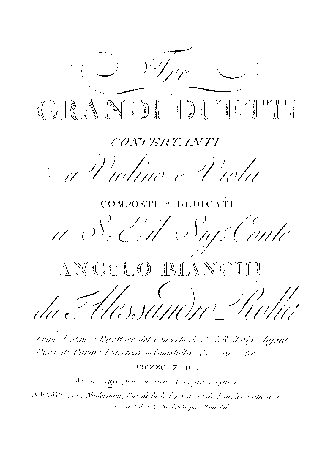 3 Grand Concertant Duos for Violin and Viola