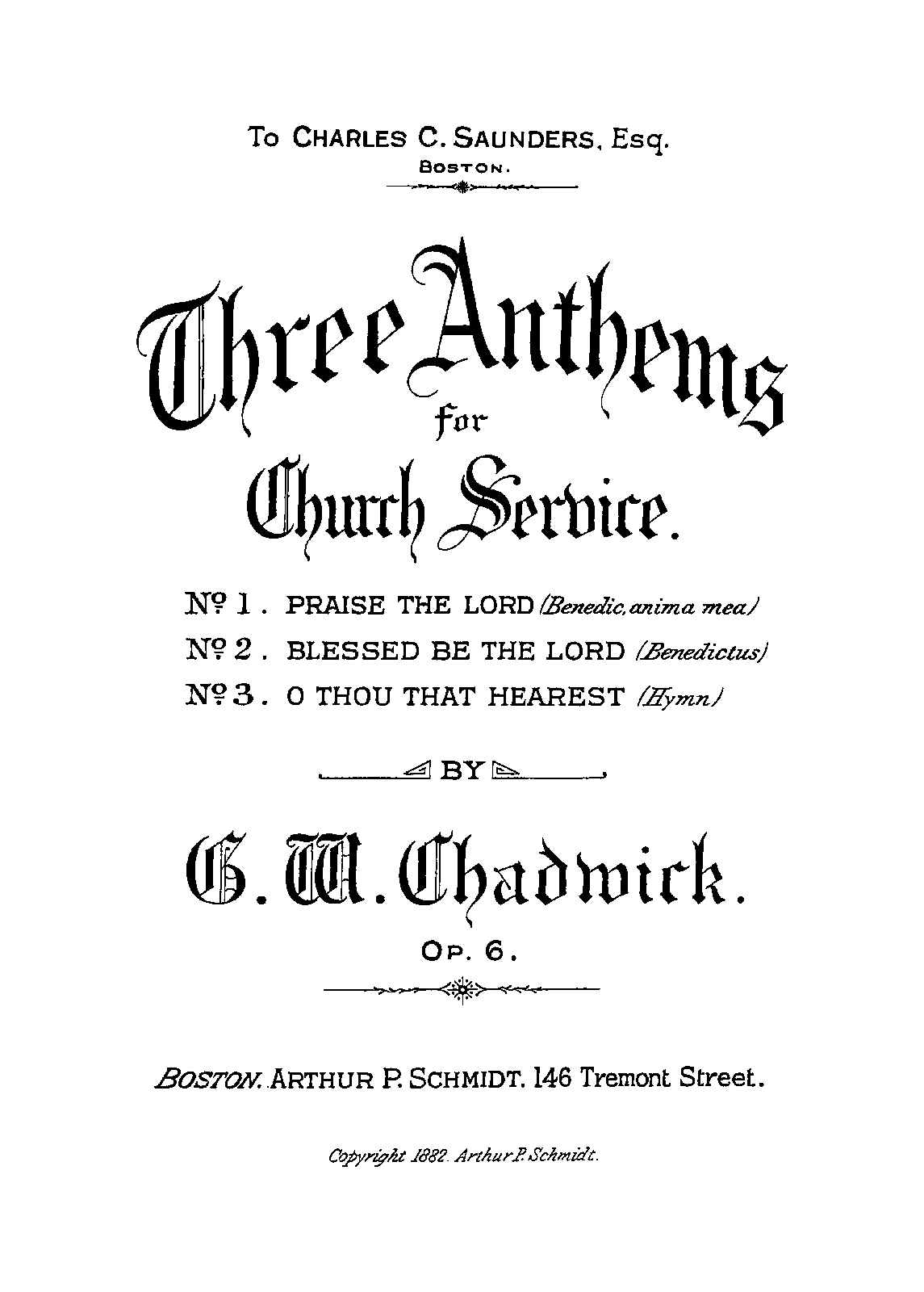 3 Anthems for Church Service