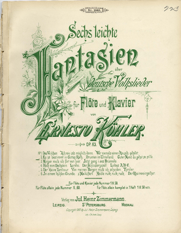 Sechs leichte Fantasien über deutsche Volkslieder