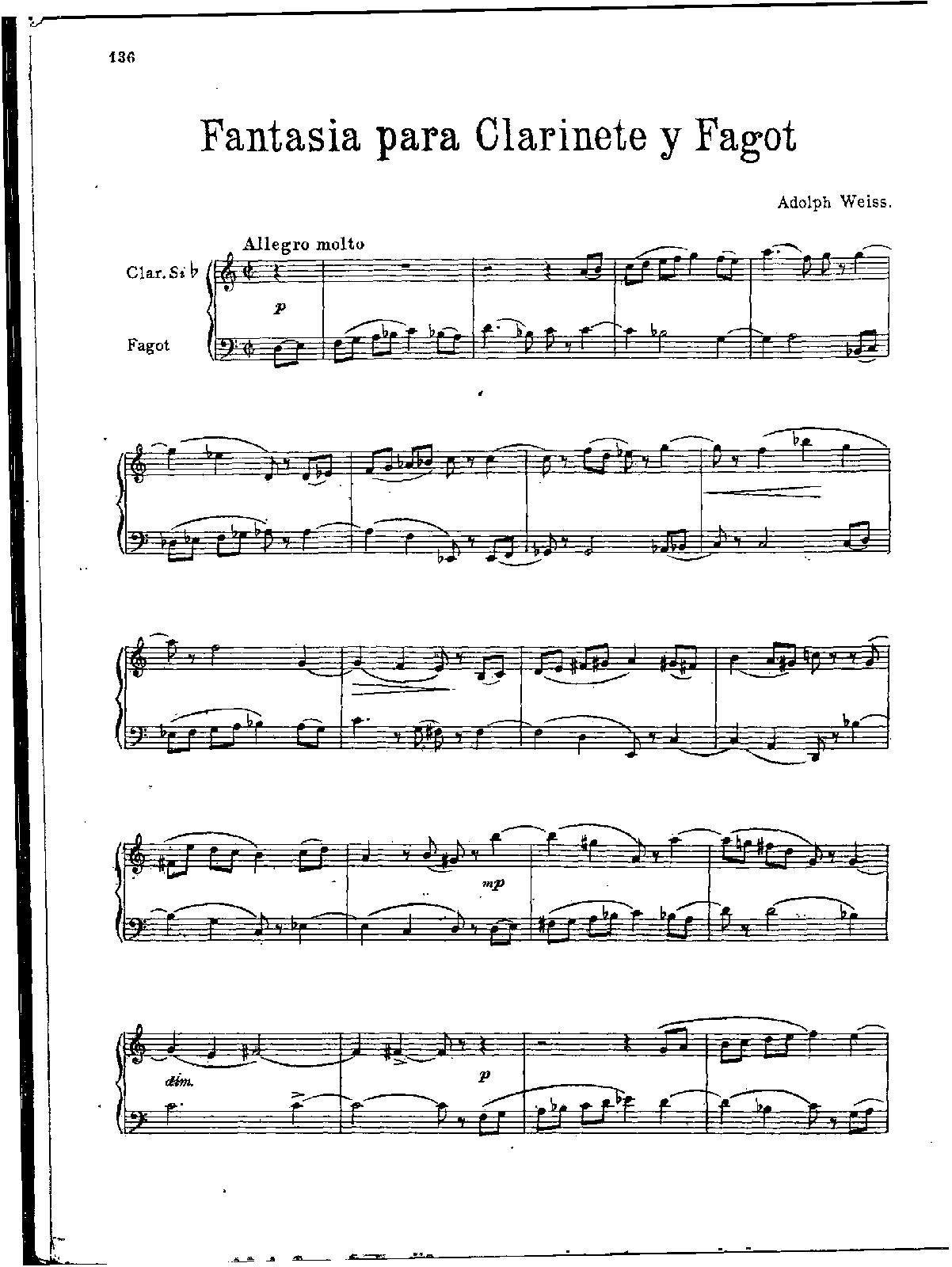 Fantasia for and Bassoon (Weiss, Adolph) IMSLP
