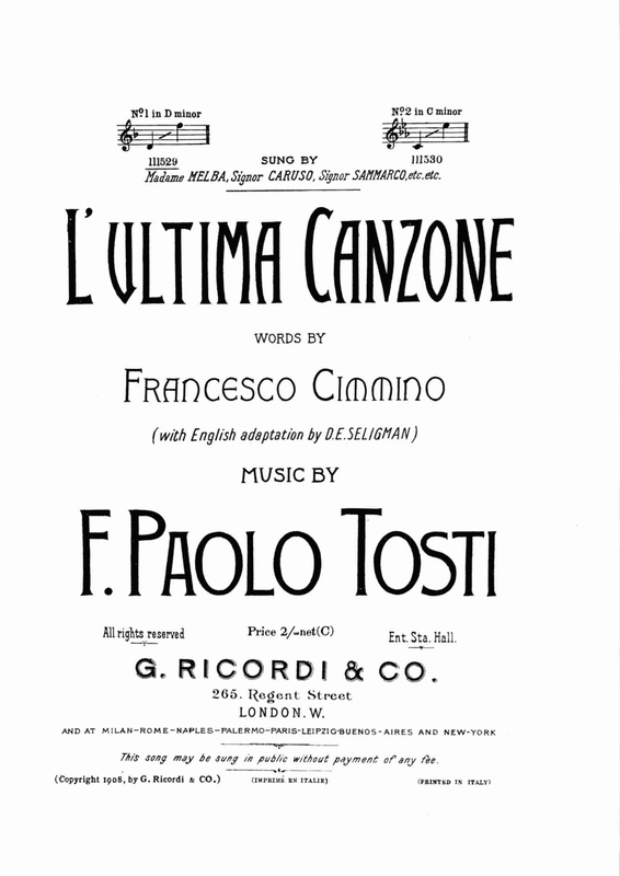 L'Ultima Canzone (Tosti, Francesco Paolo) IMSLP