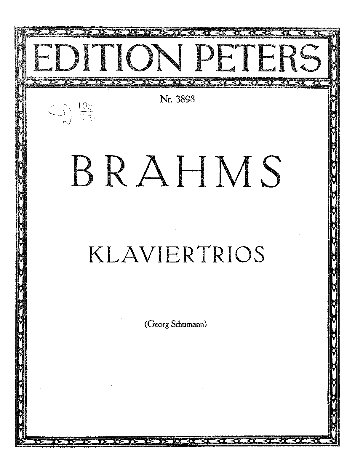 Piano Trio No.1, Op.8 (Brahms, Johannes) - IMSLP: Free Sheet Music PDF ...