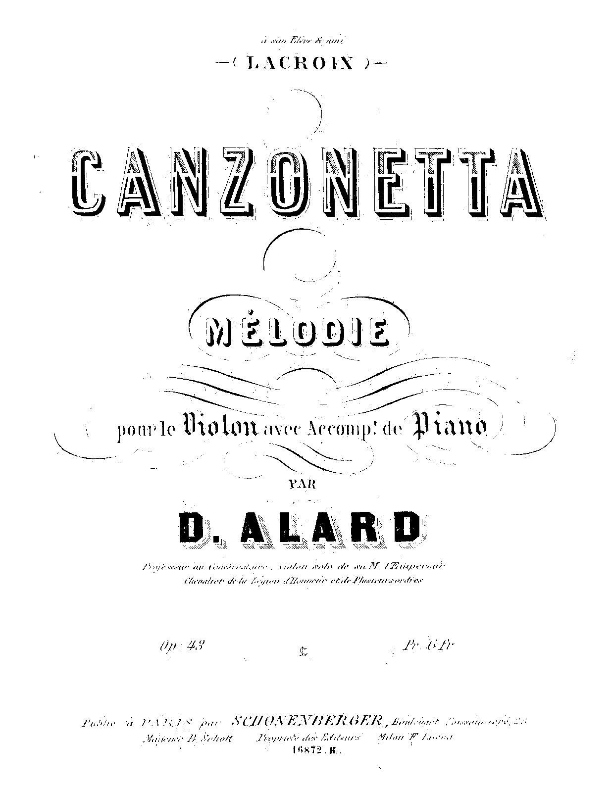 Op.43 (Alard, Jean Delphin) IMSLP