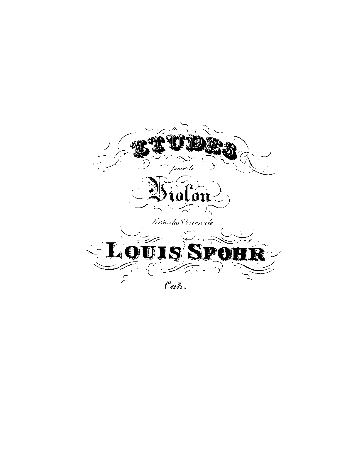 Violin Etudes (Spohr, Louis) IMSLP