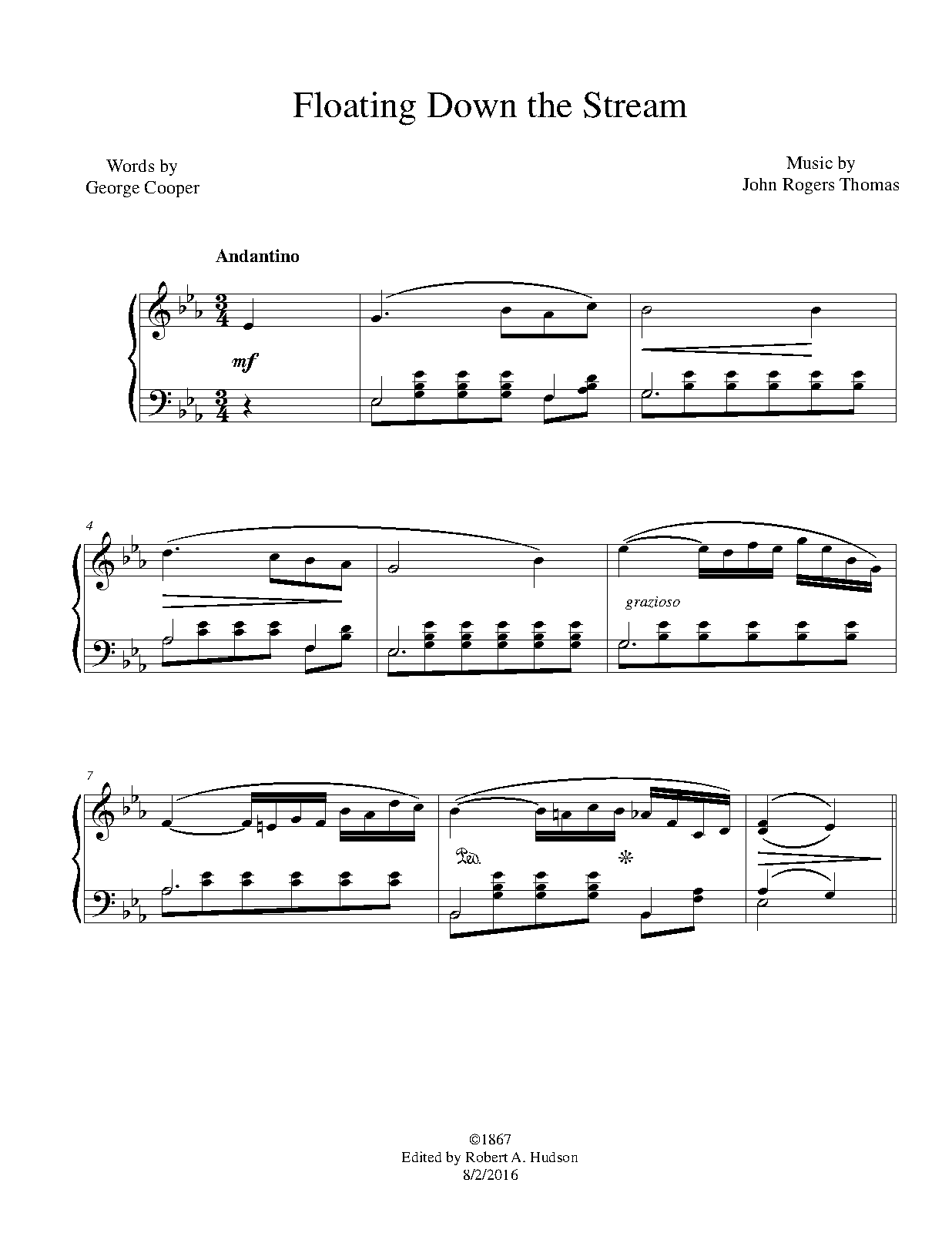 Floating Down the Stream (Thomas, John Rogers) IMSLP