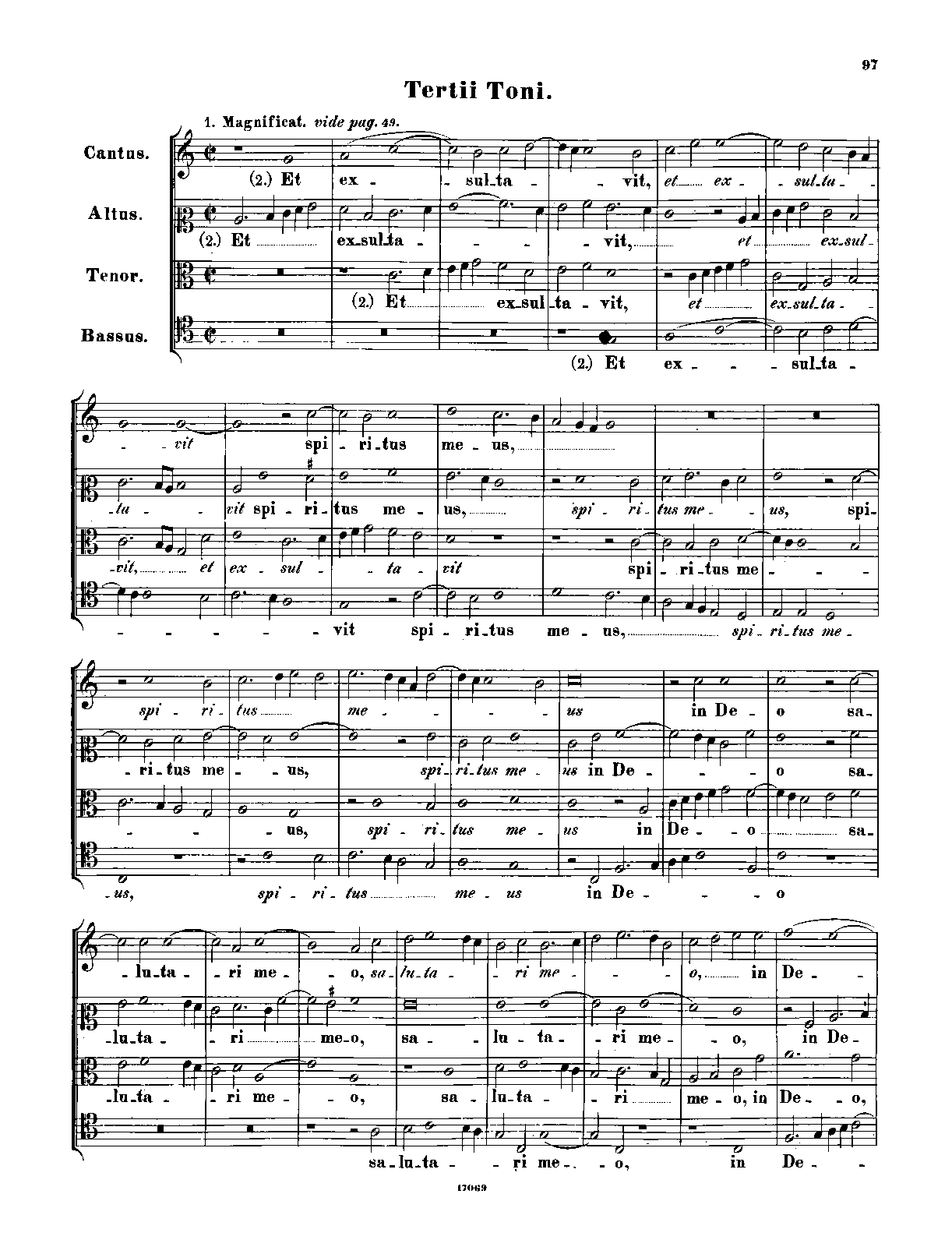 Magnificat tertii toni