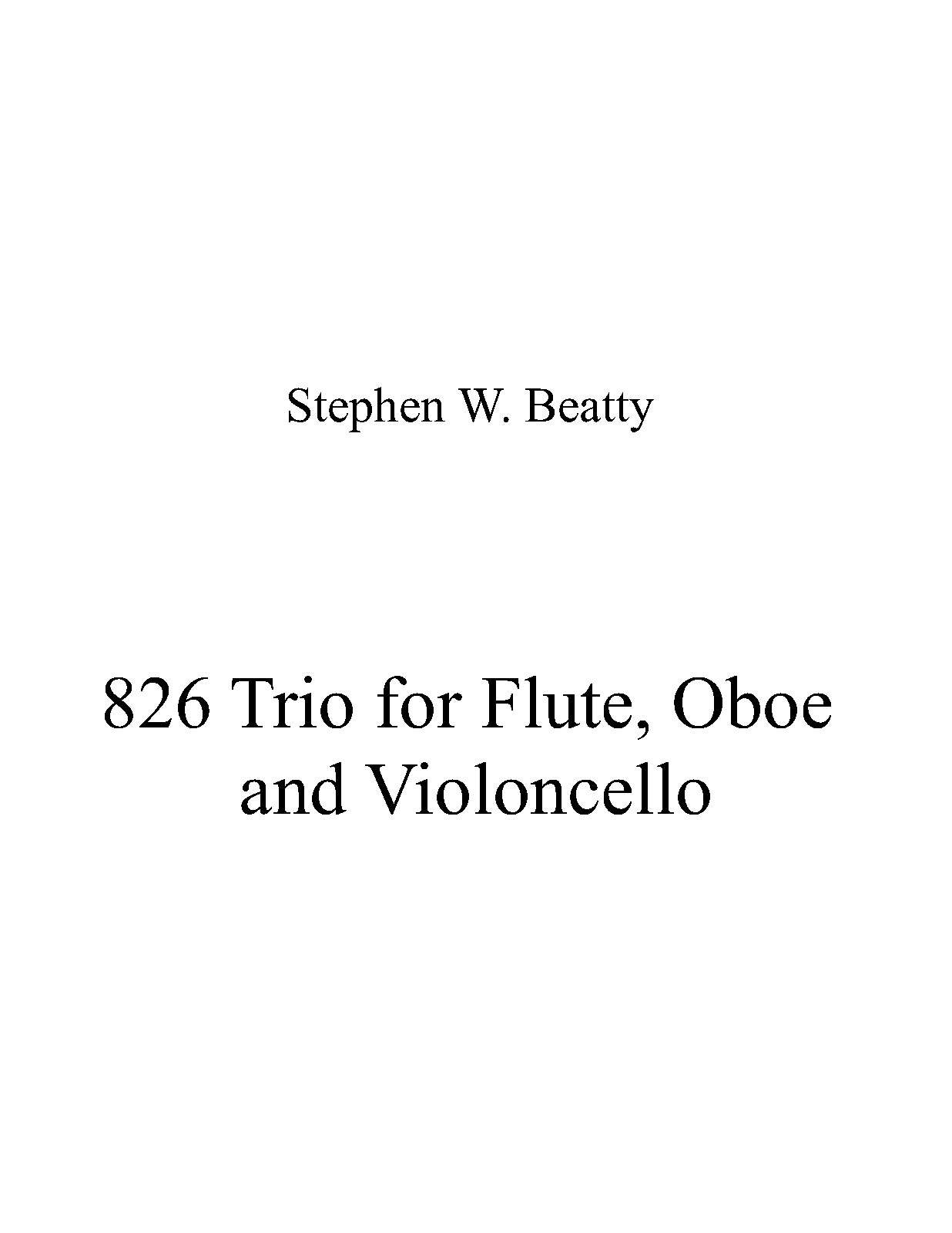 Trio for Flute, Oboe and Cello, Op.826 (Beatty, Stephen W.) IMSLP
