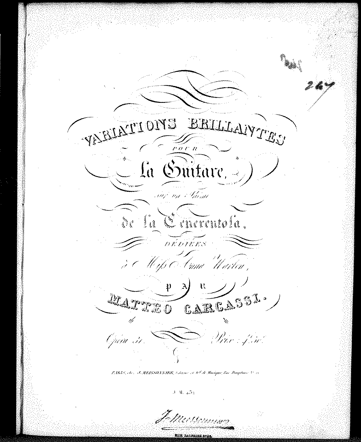 Cenerentola Variations, Op.31 (Carcassi, Matteo) - IMSLP