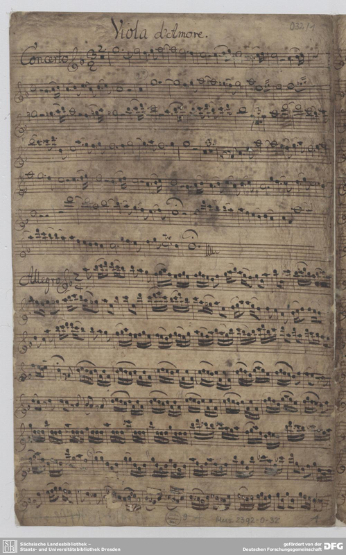 Concerto for Viola d'amore, Oboe d'amore and Flute