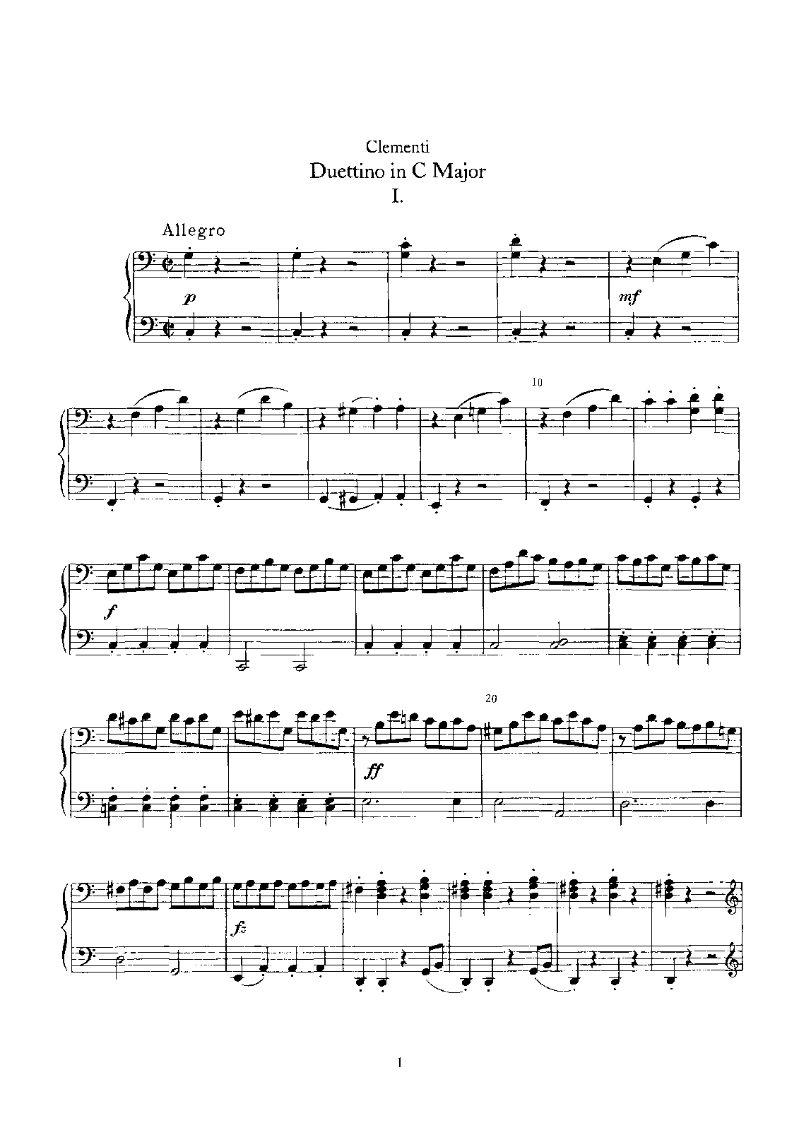 Duettino in C major