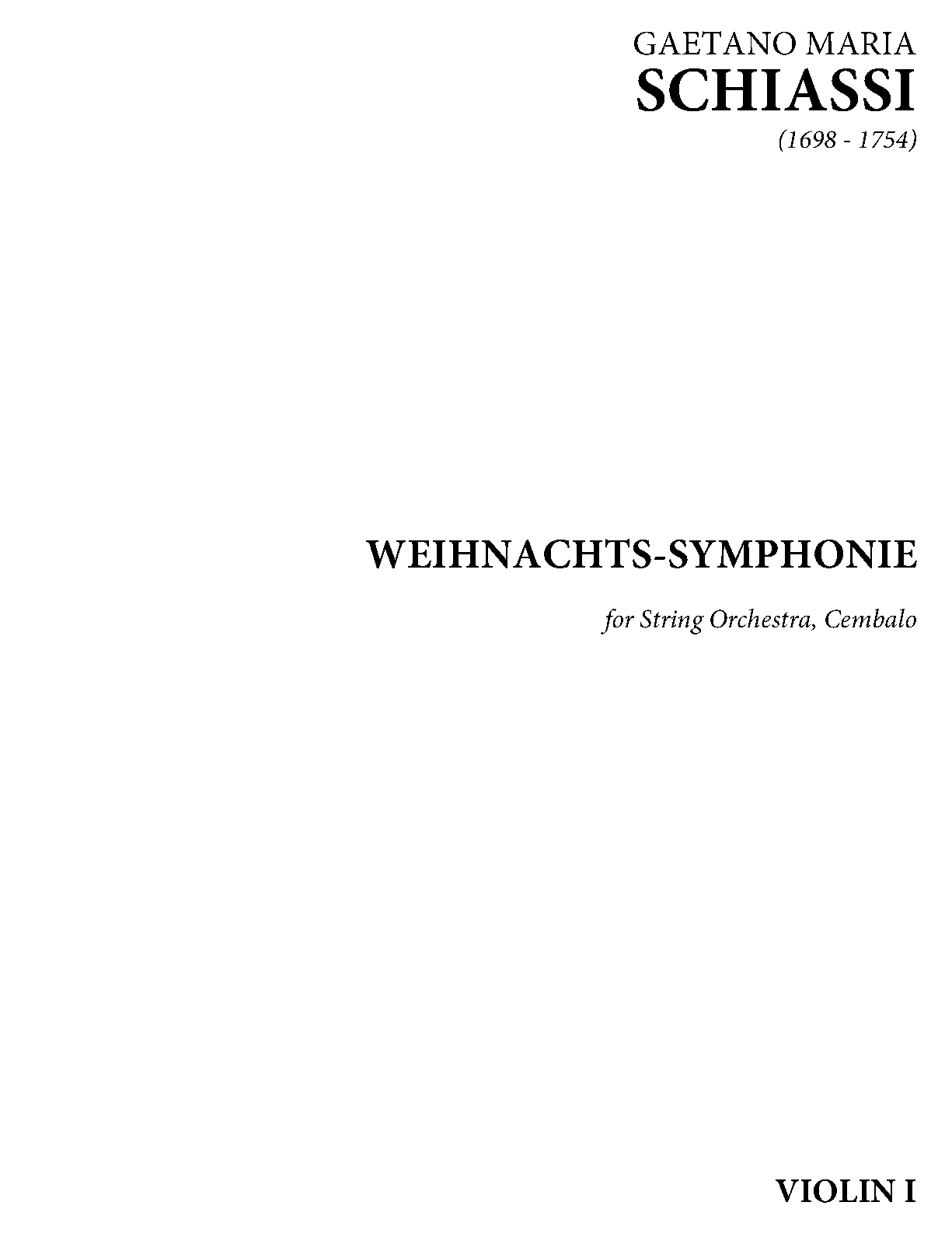 Pastorale per il santissimo natale, Op.1 No.12 (Schiassi, Gaetano Maria