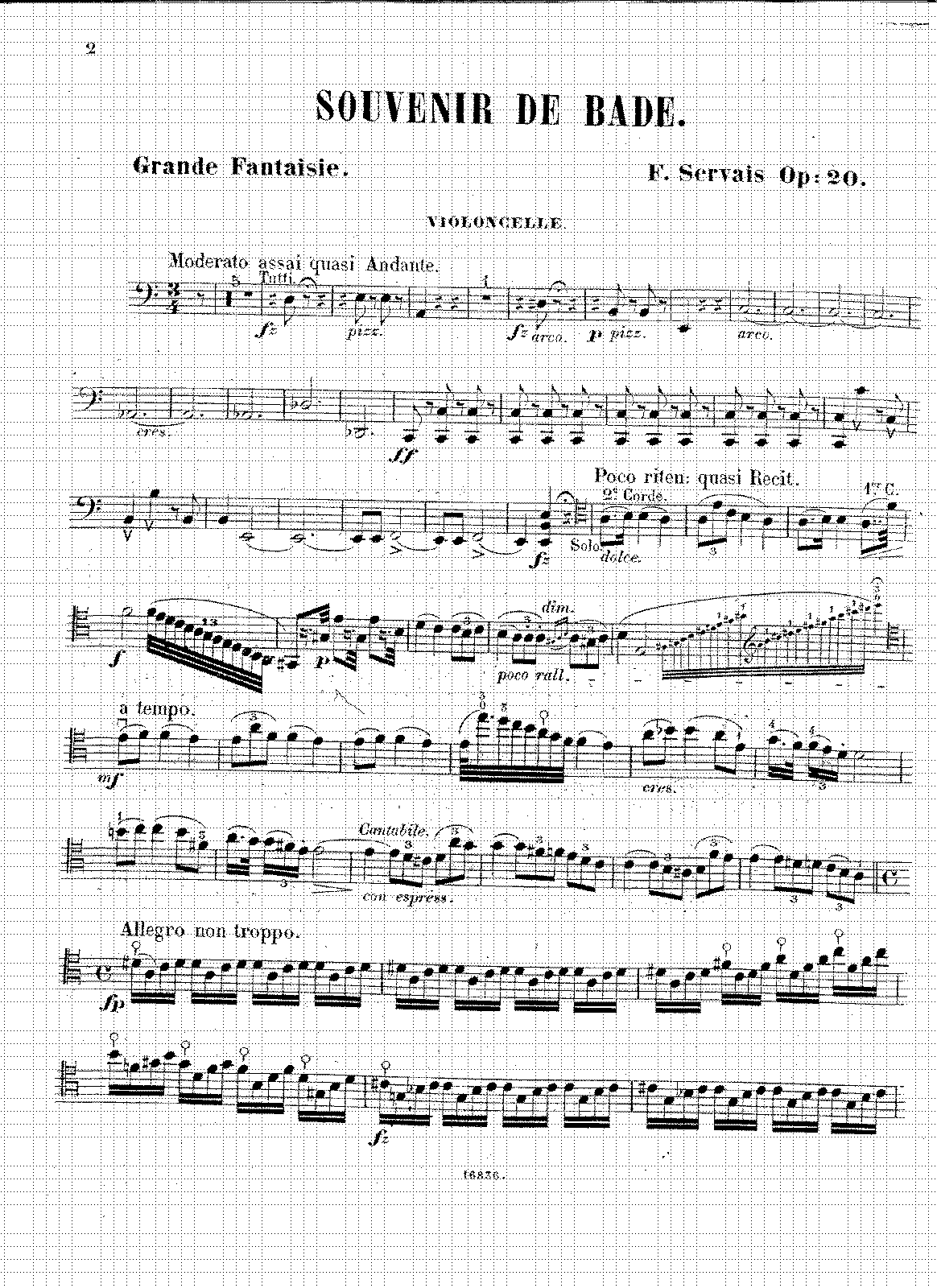 Souvenir de Bade, Op.20 (Servais, Adrien-François) - IMSLP