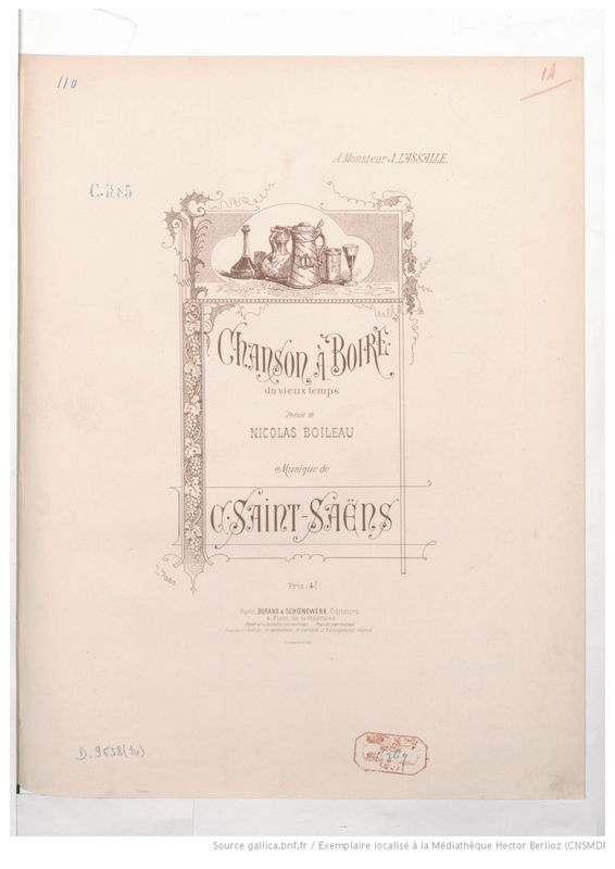 Chanson à boire du vieux temps