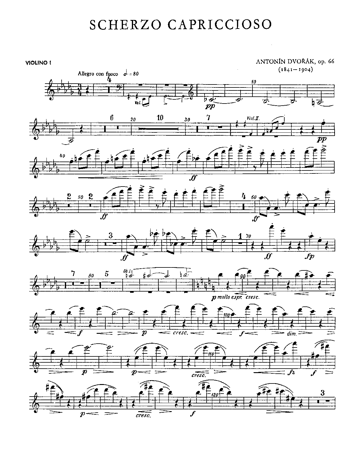 File:PMLP46689-10. DVORAK - SCHERZO CAPRICCIOSO, OP. 66 (SOUREK) - Violins I.pdf