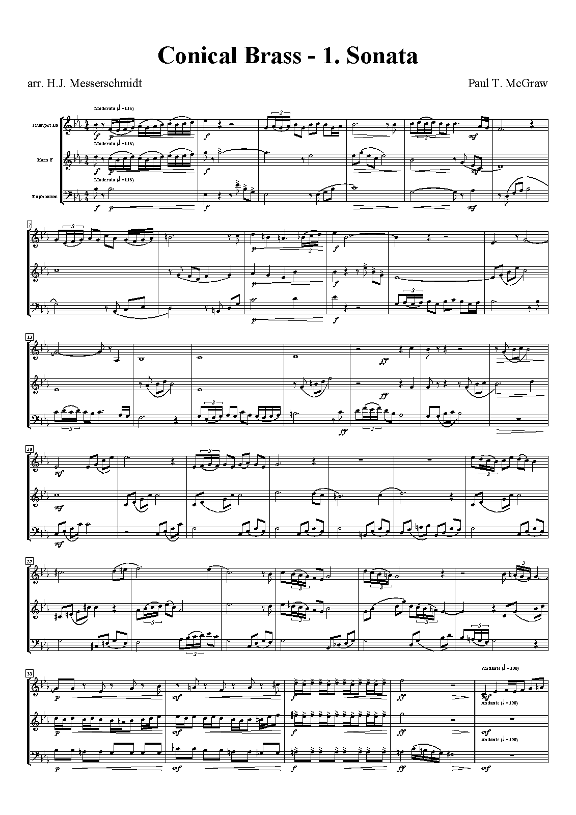 Conical Brass Quintet, Op.1 (McGraw, Paul) IMSLP