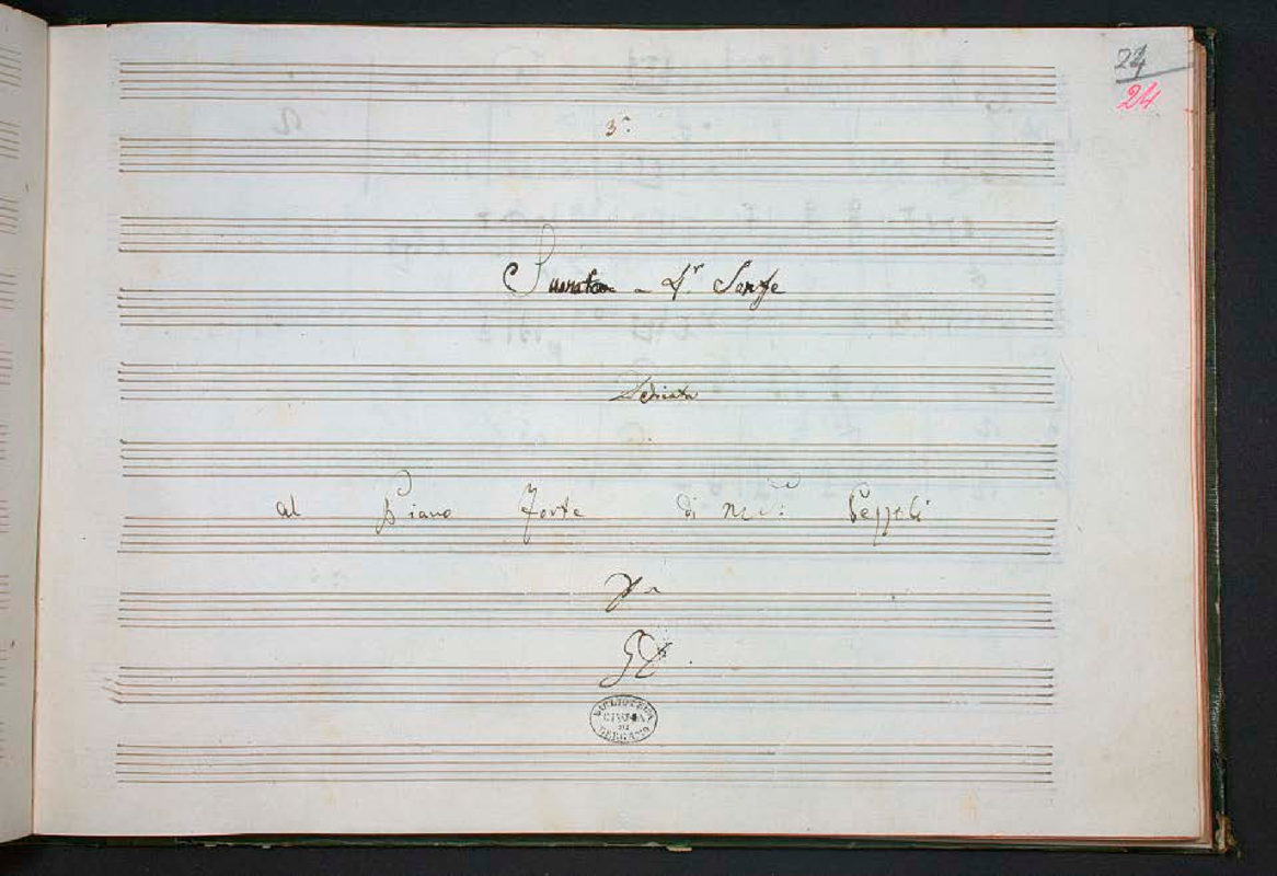Sonata for Piano Four-Hands in F major 'Suonata a 4 sanfe'