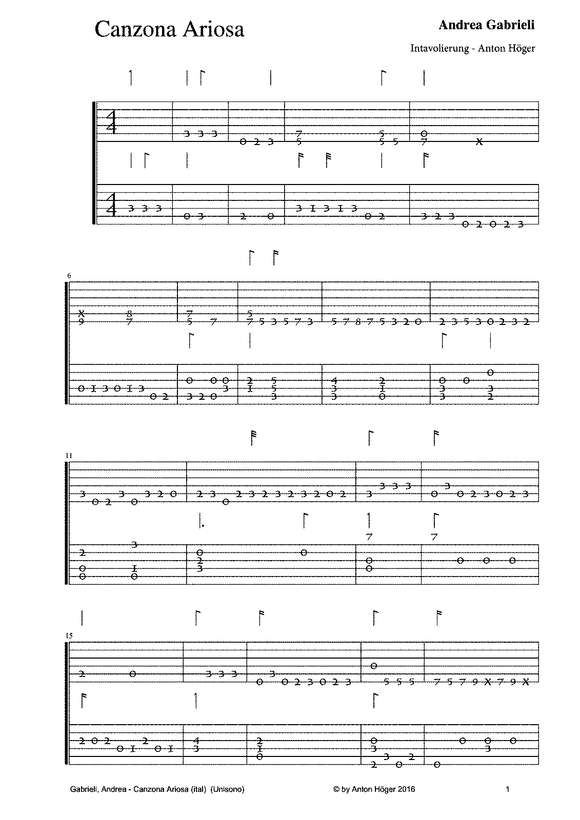 Canzona ariosa (Gabrieli, Andrea) - IMSLP