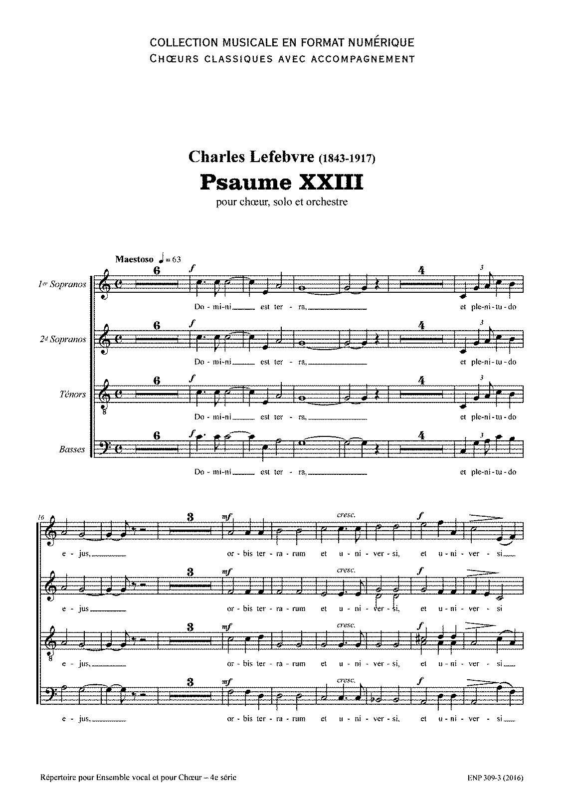 Psaume Xxiii, Op.25 (lefebvre, Charles) - Imslp