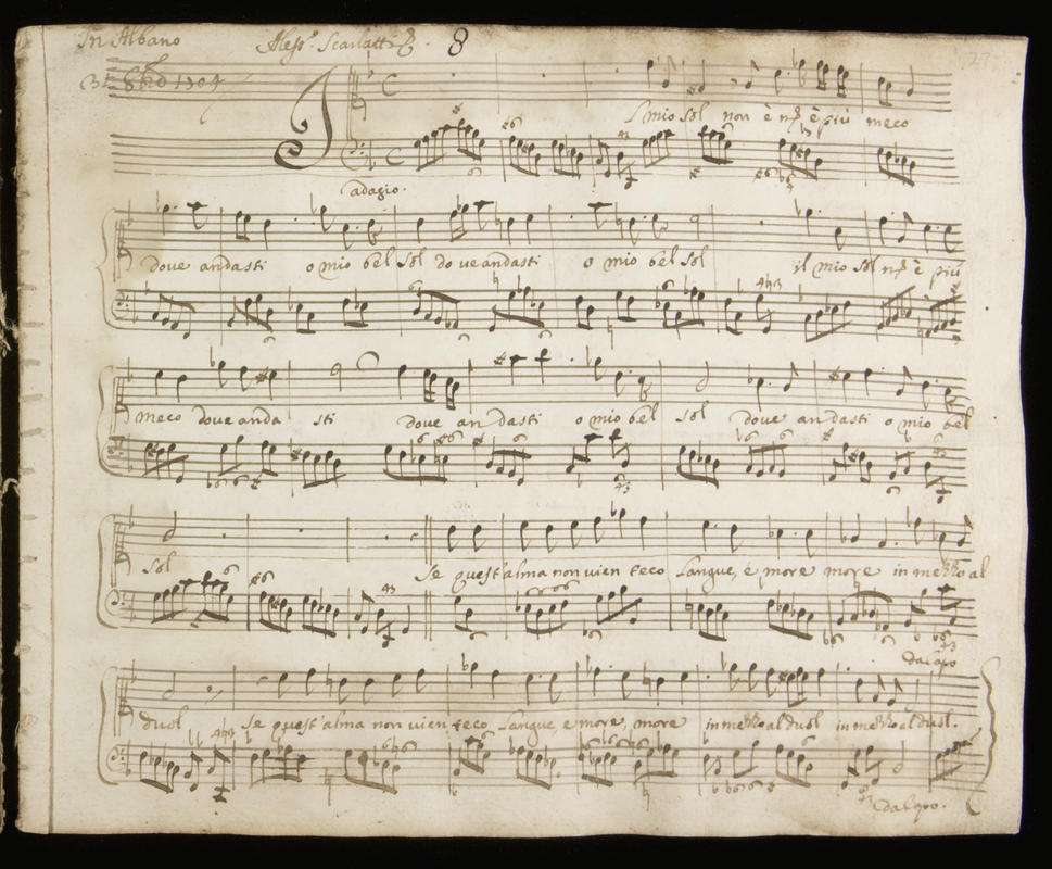 è Più Grande Il Sole O La Luna Il mio sol non è più meco, H.315 (Scarlatti, Alessandro) - IMSLP