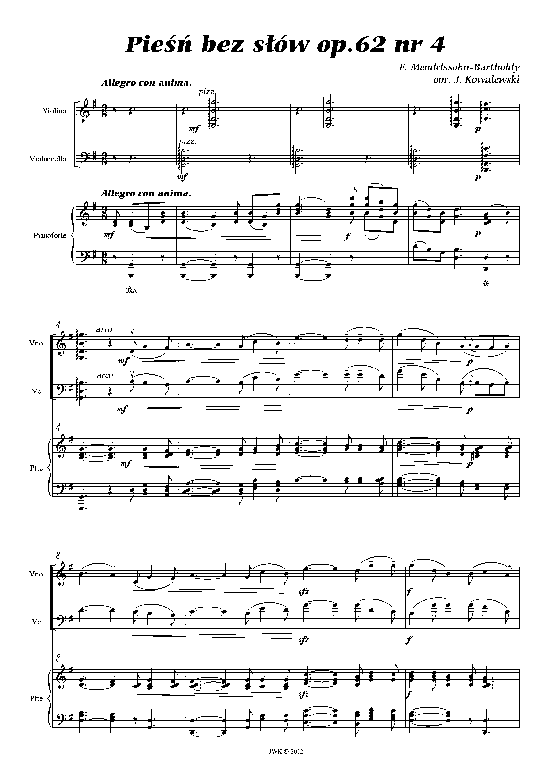 Lieder ohne Worte, Op.62 (Mendelssohn, Felix) IMSLP Free Sheet Music PDF Download Lieder ohne Worte, Op.62 (Mendelssohn, Felix) IMSLP Free Sheet Music PDF Download