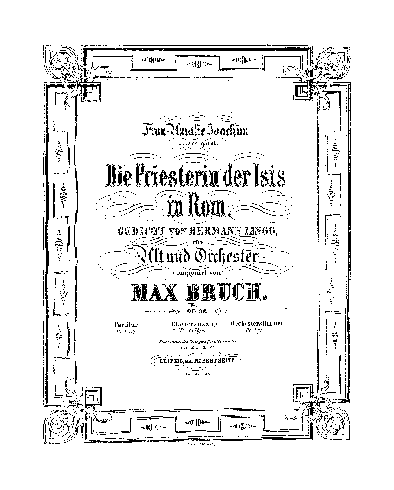Die Priesterin der Isis in Rom