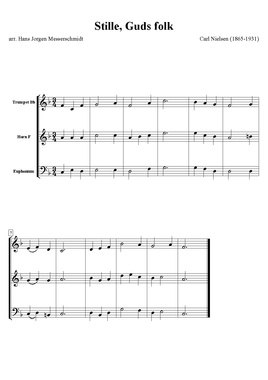 Stille, Guds Folk, o bøj dig ned, CNW 297