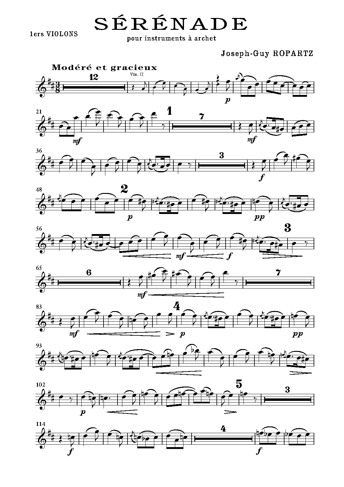 Sérénade pour instruments à archets (Ropartz, Guy) IMSLP