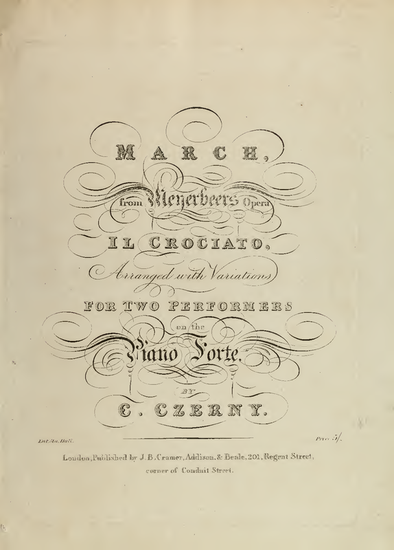 Variations brillantes sur un thême favori de 'Il crociato in Egitto'