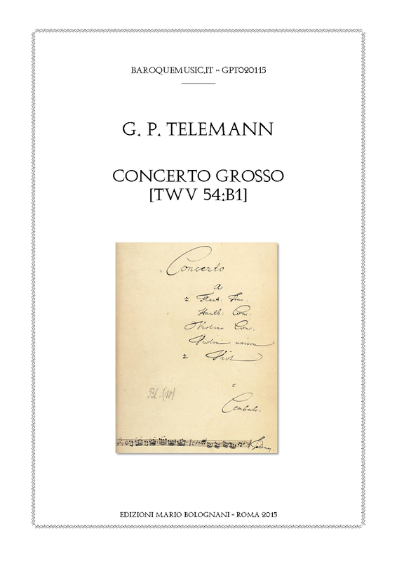 Concerto for 2 Flutes, Oboe and Violin, TWV 54B1 (Telemann, Philipp) IMSLP