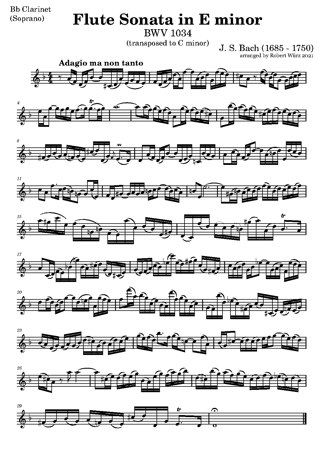 File:PMLP181747-Flötensonate Nr. 5 in Em Bb Clarinet in Cm BWV 1034 Generalbass only-Bb Clarinet.pdf