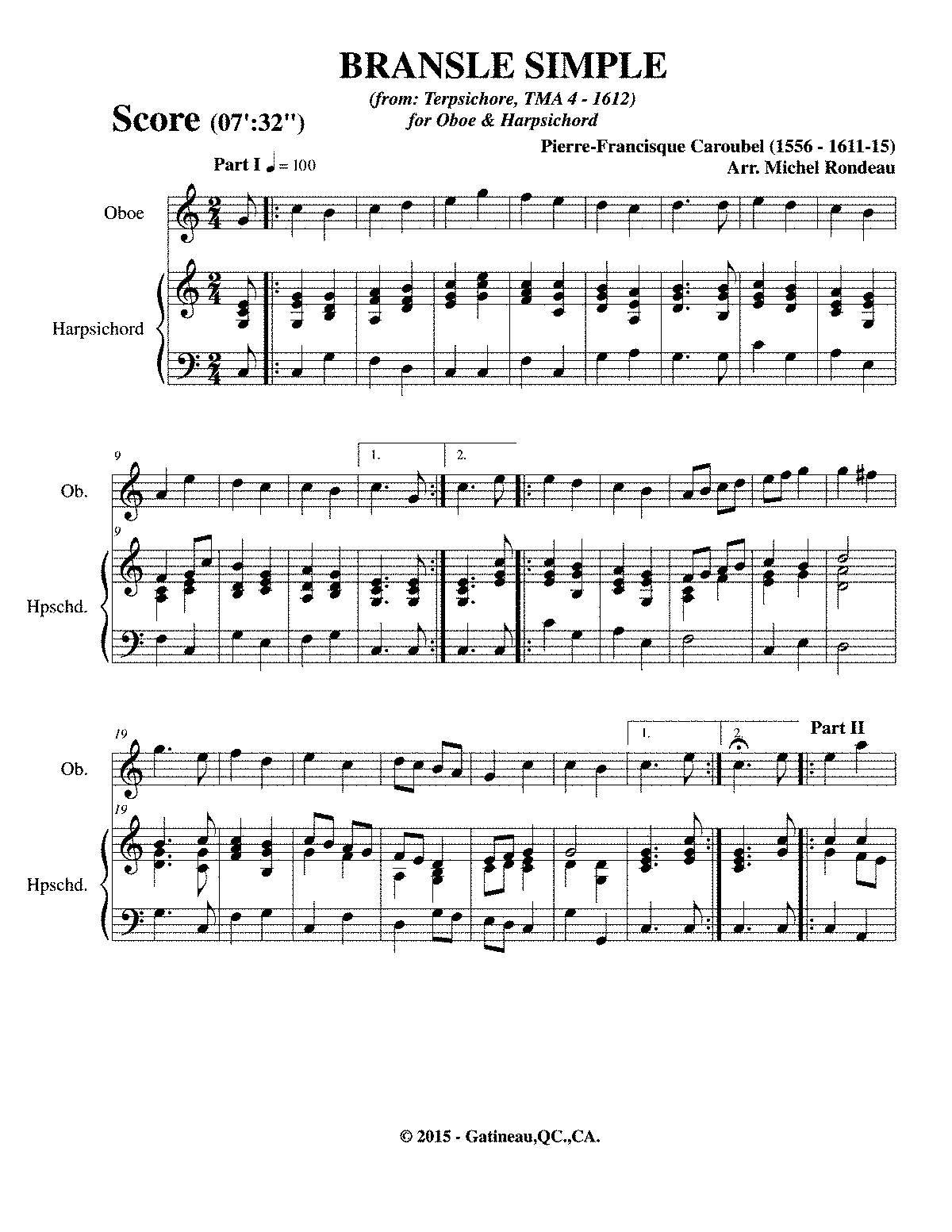 Bransle simple, TMA 4 (Caroubel, Pierre-Francisque) - IMSLP