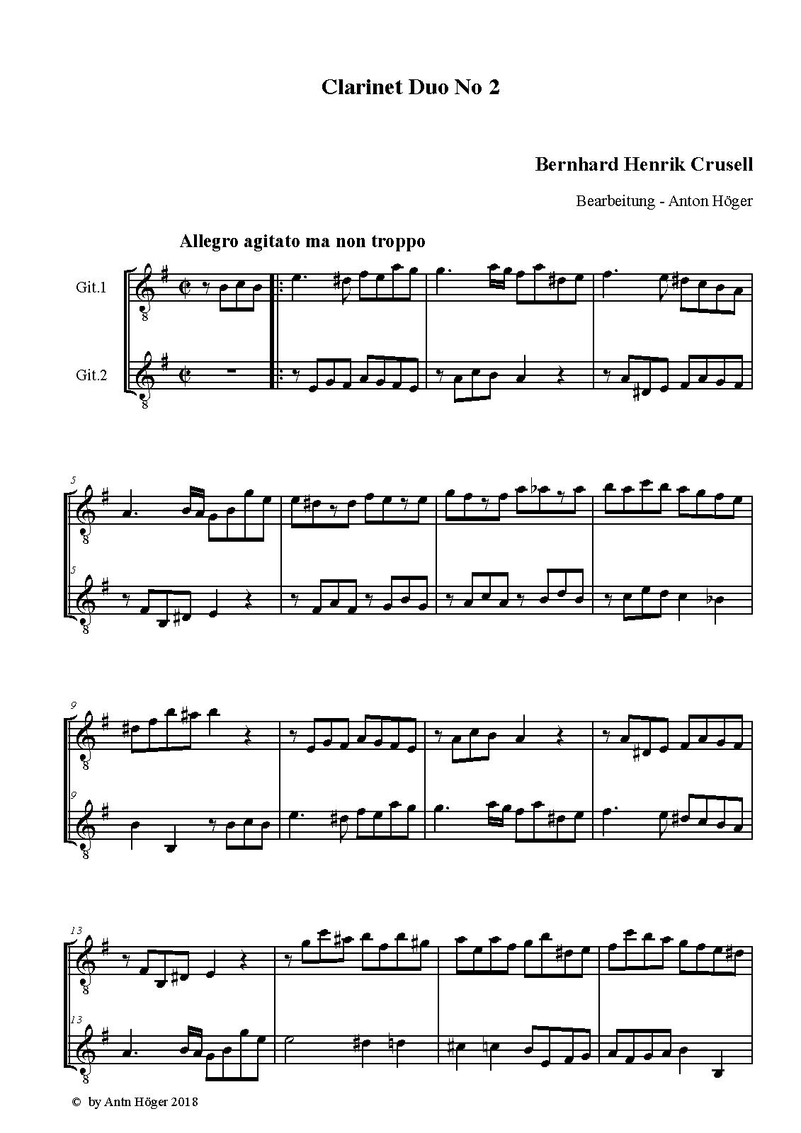 Duo No.2 (Crusell, Bernhard Henrik) IMSLP