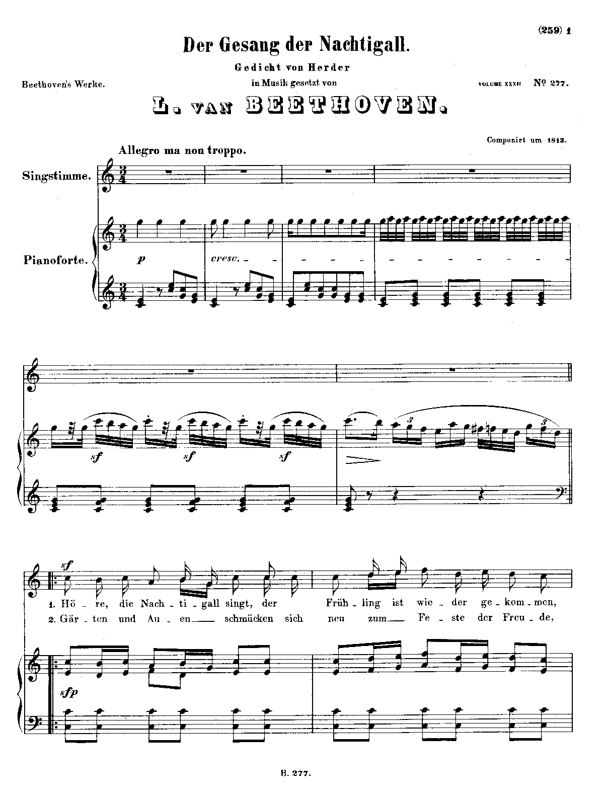 Der Gesang der Nachtigall