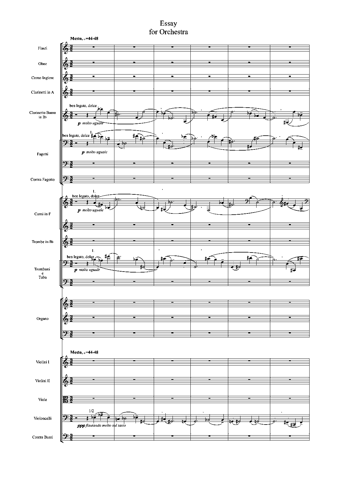 Essay for orchestra