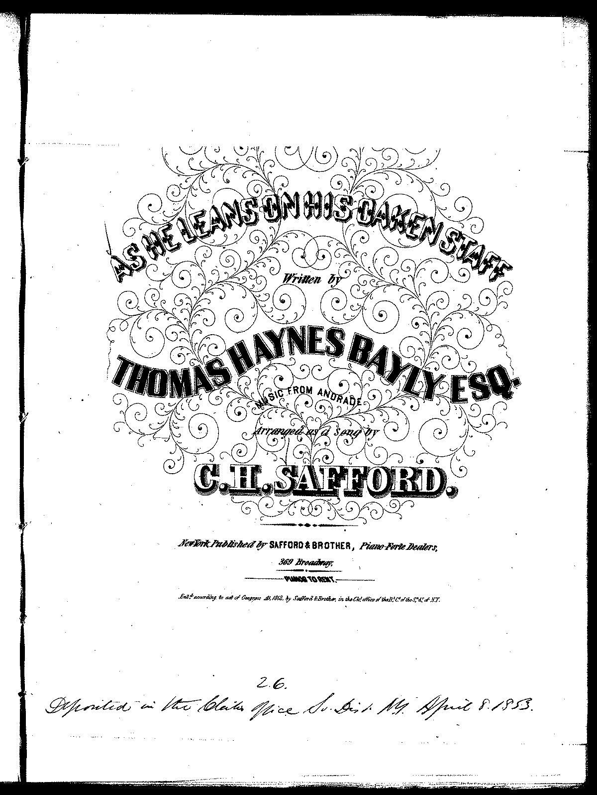 As He Leans on his Oaken Staff (Safford, C. H.) - IMSLP