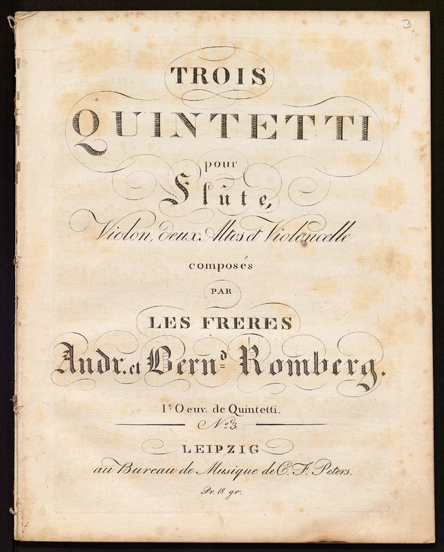 Flute Quintet in G major (Romberg, Bernhard) IMSLP Free Sheet Music